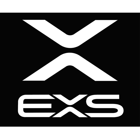 Logo du partenariat avec la société Française EXS pour les vtt, vtc, gravel, urbain mécanique et électrique de qualité. Également fournisseurs de cadres et fourches tandem, route, cyclo-cross et piste   