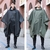 poncho_de_pluie_unisexe_taille_unique_noir_vert_exs