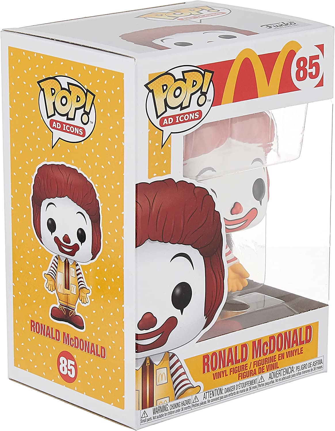 Funko Pop! Ad Icons: McDonalds - Ronald McDonald BOITE DE FACE