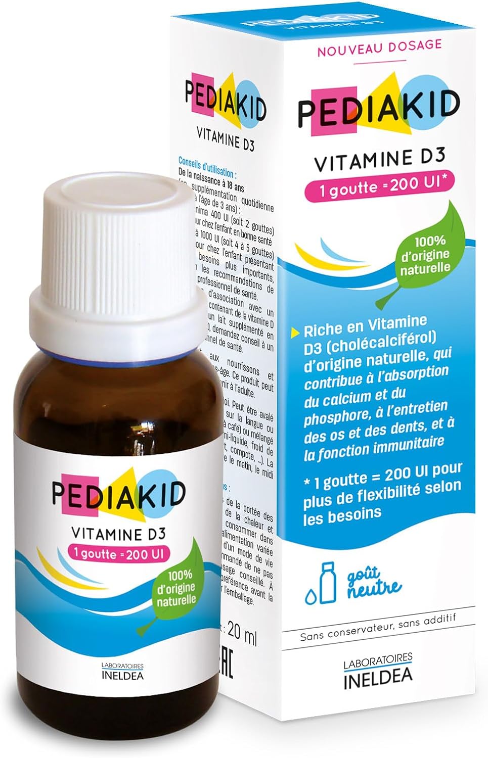 Pediakid vitamine D3 nourissons et enfants