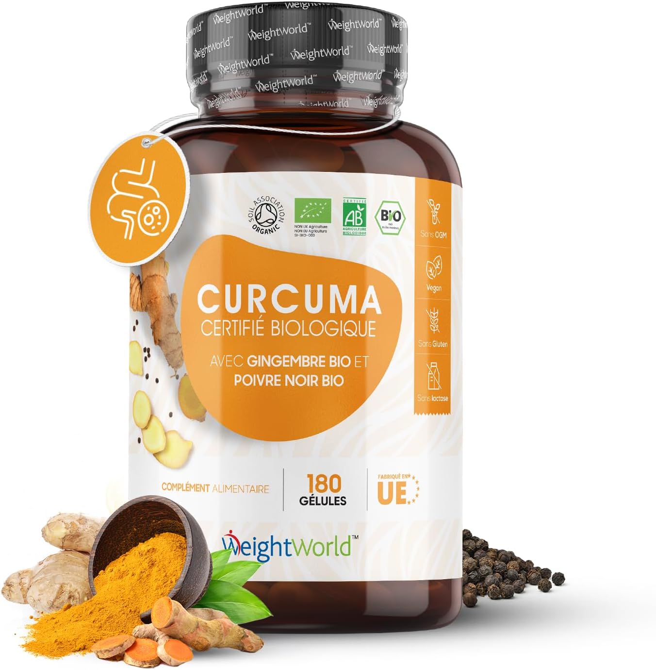Curcuma bio Weightworld vitamine vegan