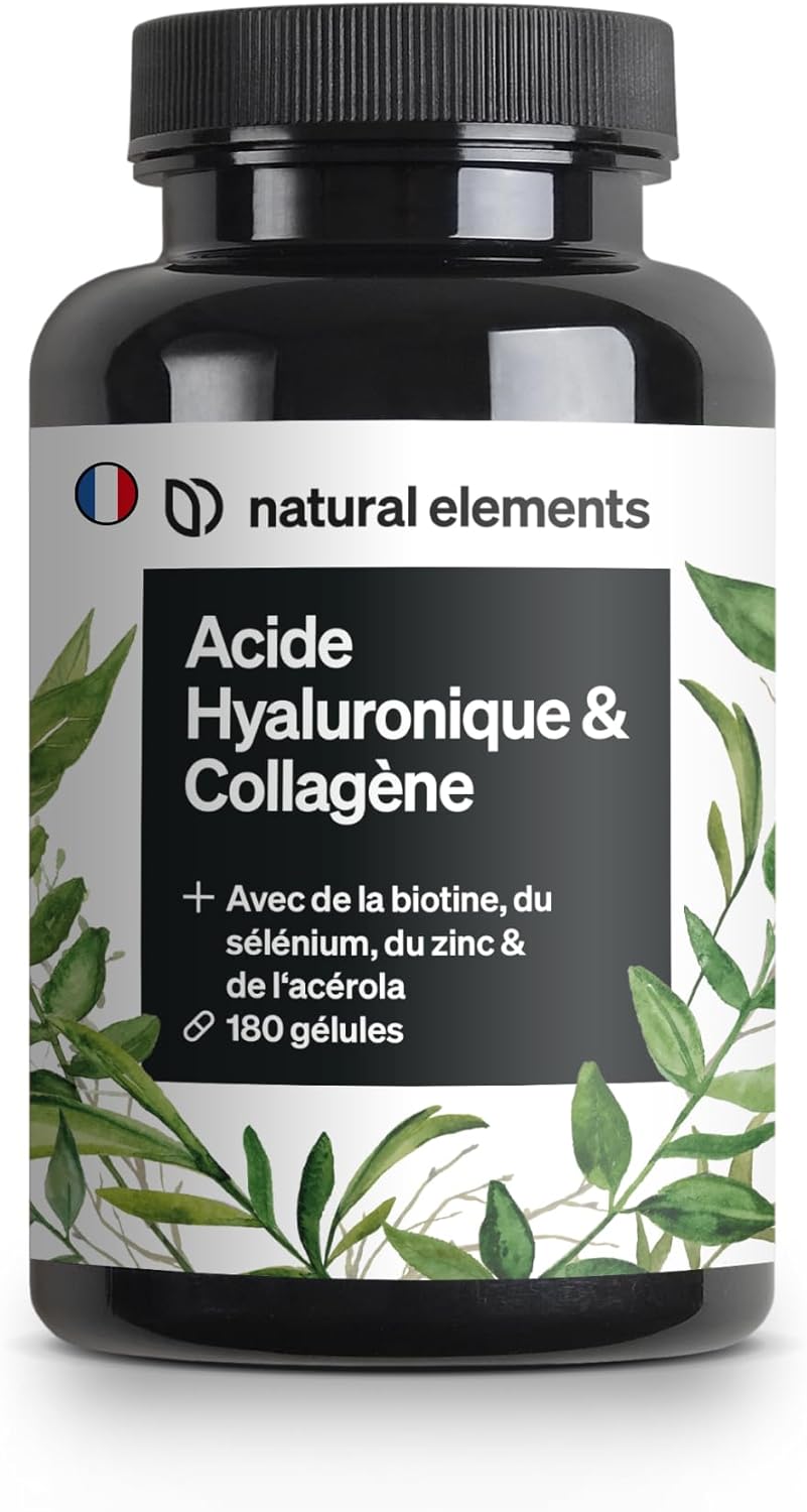 Acide Hyaluronique et collagene natural elements vegan