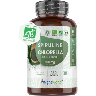 Spiruline et CHlorella bio Weightworld algues