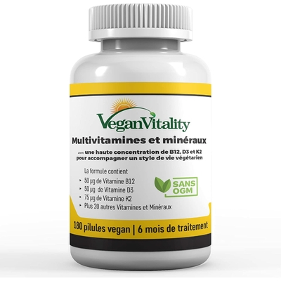 Multivitamines et minéraux vegan Vegan Vitality