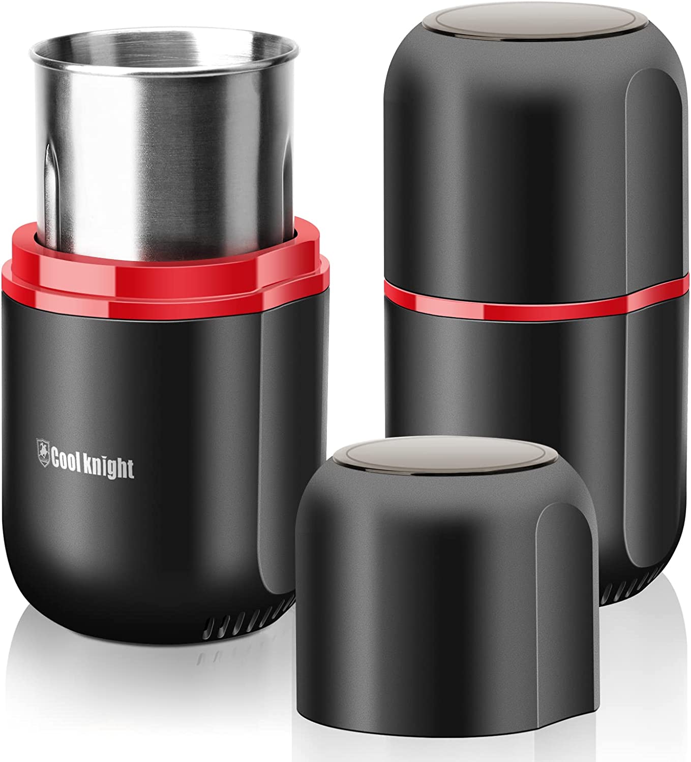 COOL KNIGHT Herb Grinder Large Capacity Spice Herb Coffee Grinder with Pollen Catcher