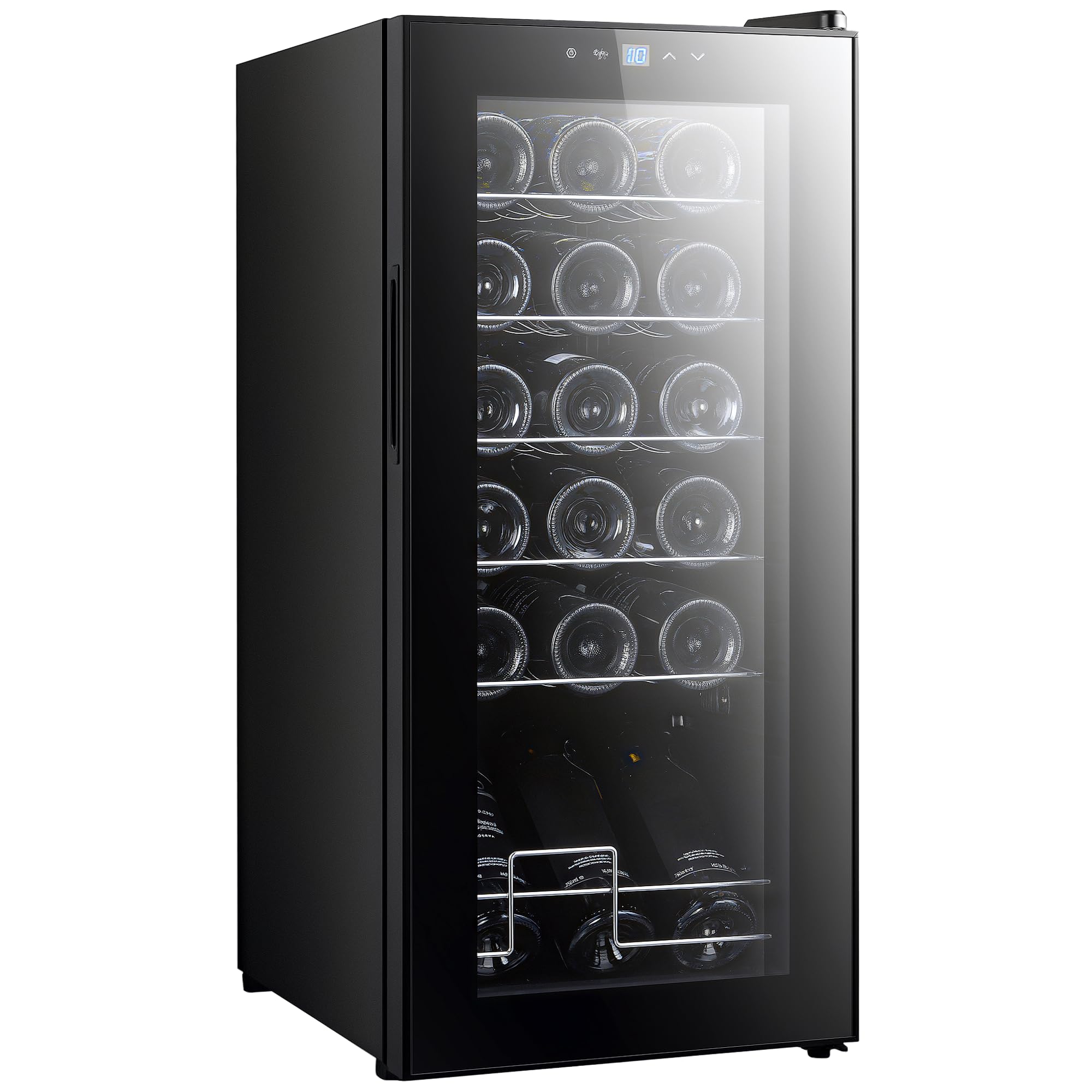 HOMCOM 50L Wine Cooler 18 Bottles Freestanding Wine Fridge