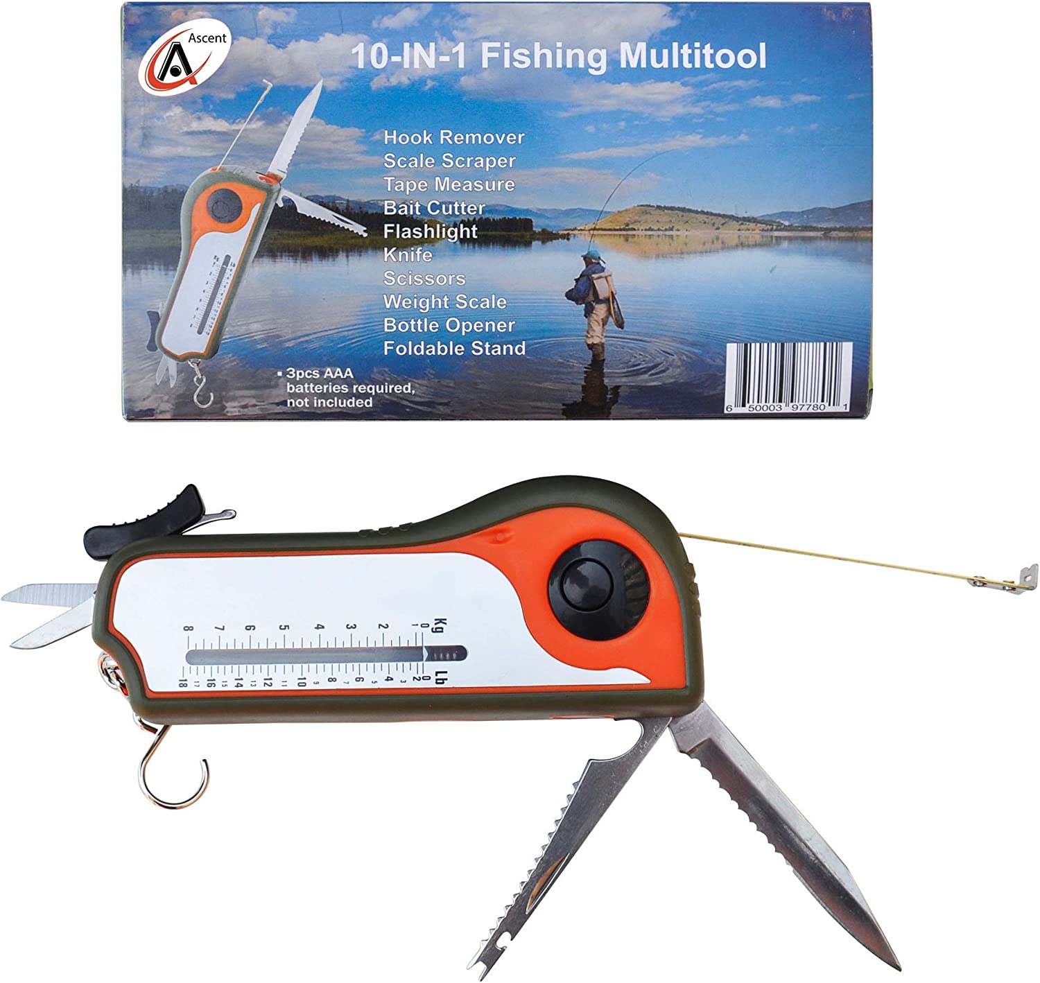 OUTIL DE PÊCHE MULTIFONCTION 10 EN 1 – PRATIQUE, LÉGER & ROBUSTE