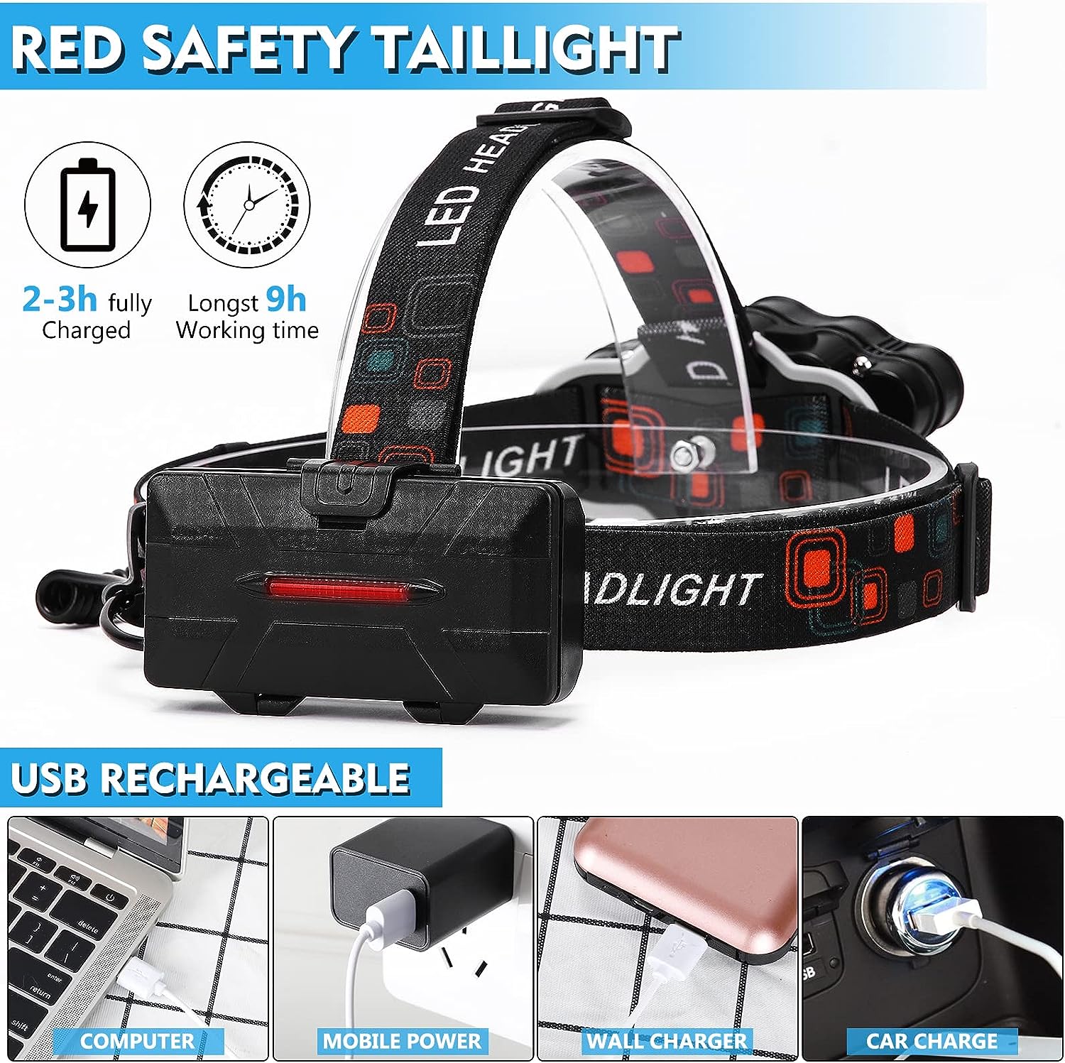 LAMPE FRONTALE 18000 LUMENS 5