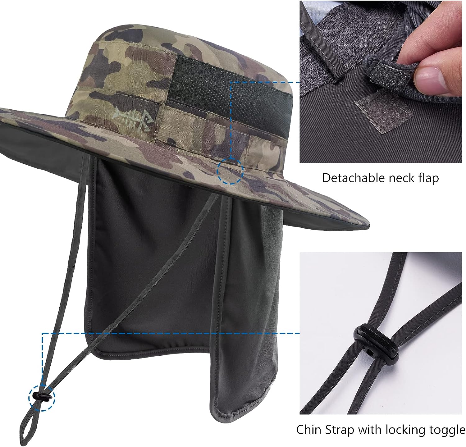 BASSDASH CHAPEAU DE PÊCHE UPF 50  4