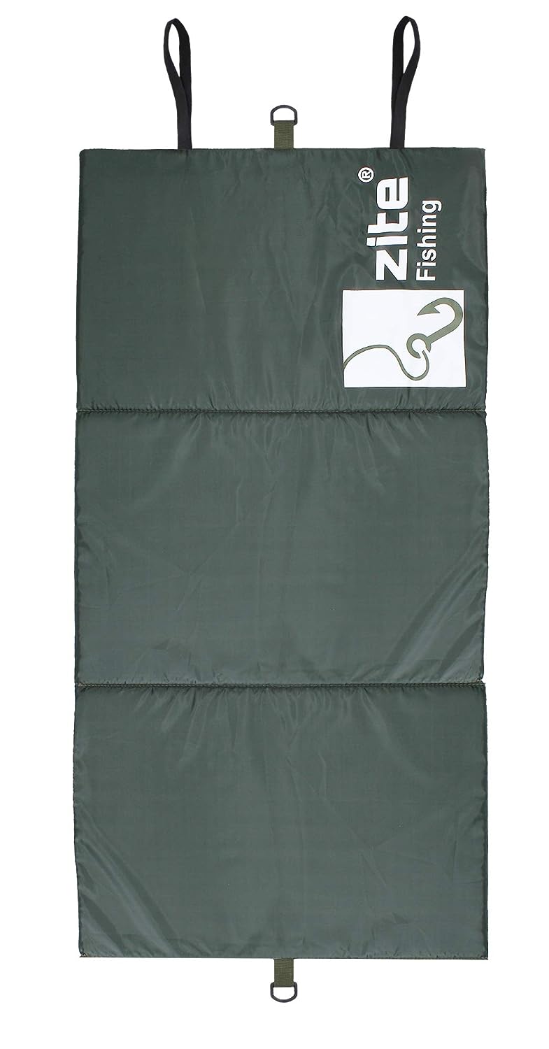 TAPIS DE RÉCEPTION POUR LA PÊCHE À LA CARPE - ENROULABLE, FACILE À NETTOYER & PESÉE INTÉGRÉE