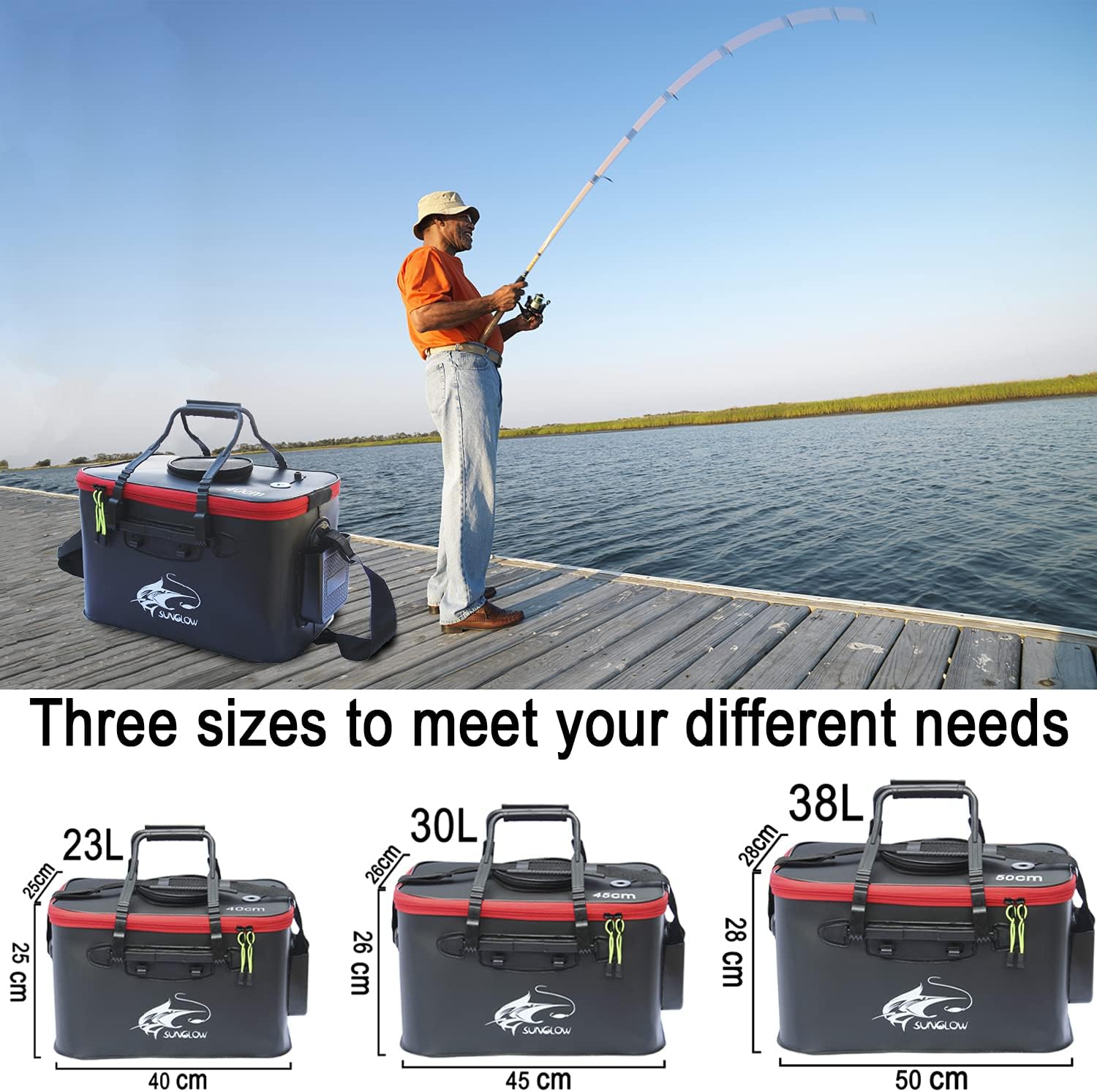 SEAU DE PÊCHE PLIABLE 2