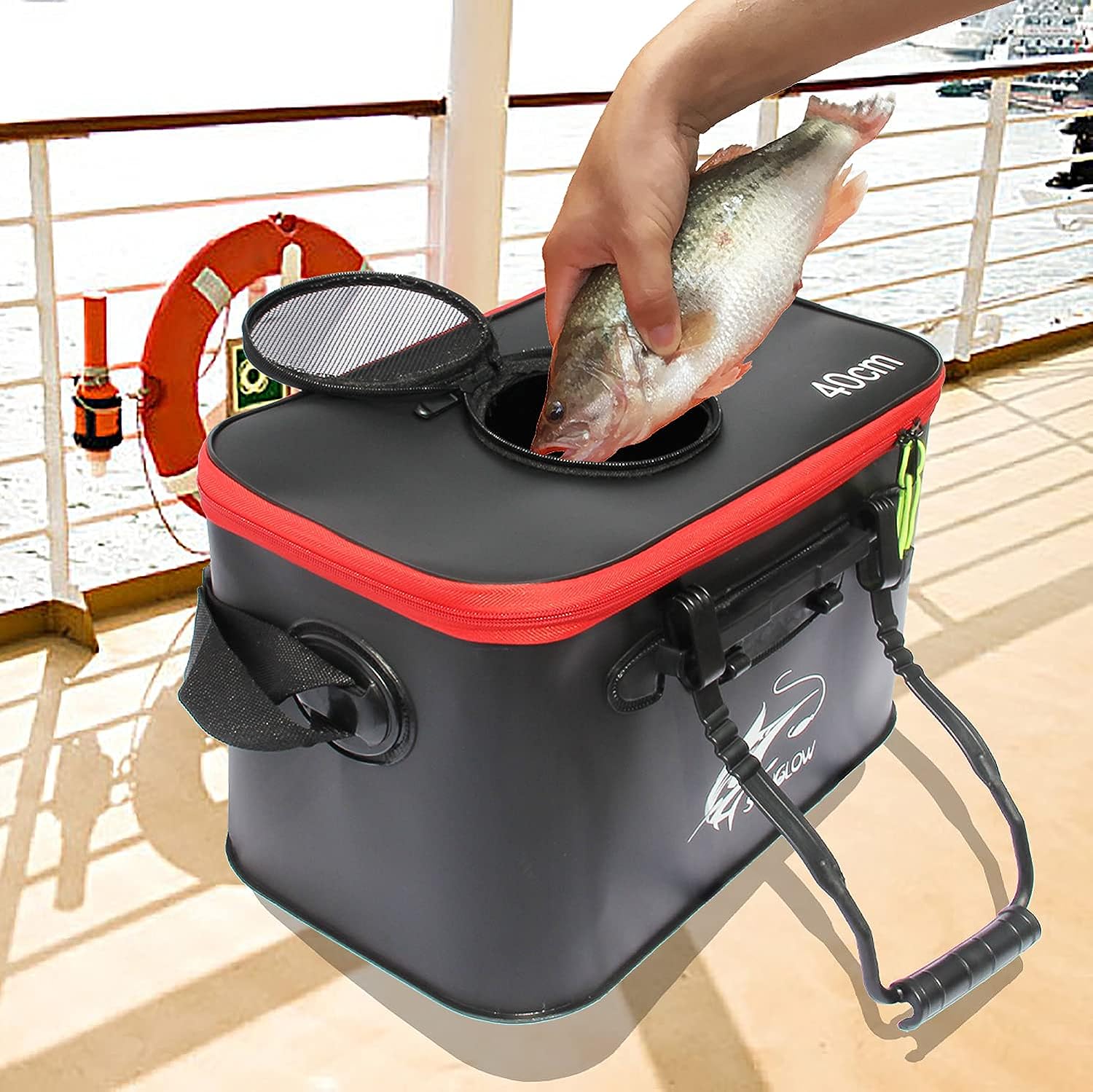 SEAU DE PÊCHE PLIABLE 3
