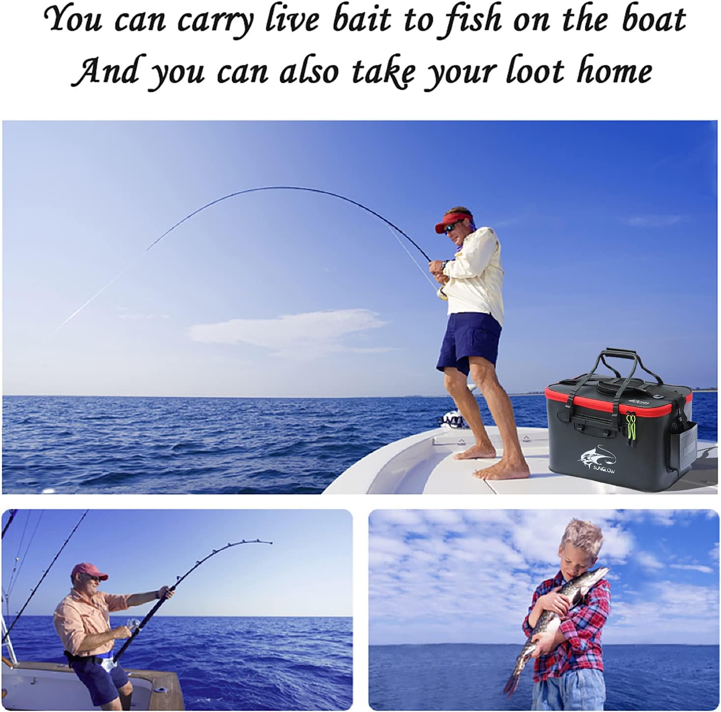 SEAU DE PÊCHE PLIABLE 5