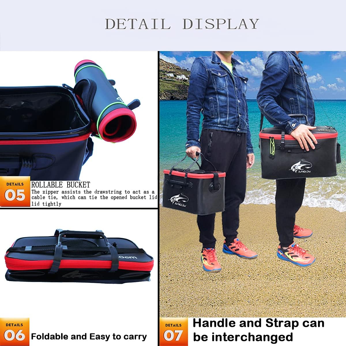 SEAU DE PÊCHE PLIABLE 7