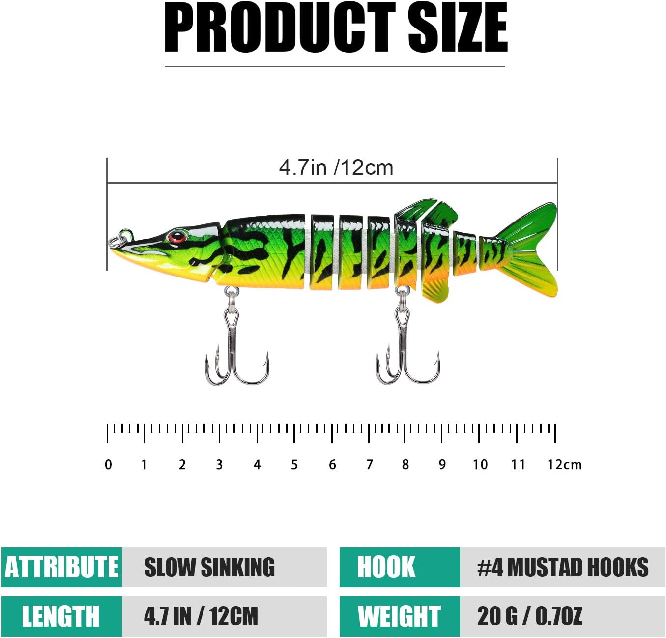 TRUSCEND LEURRES DE PÊCHE – SWIMBAIT RÉALISTE POUR CARNASSIERS 2
