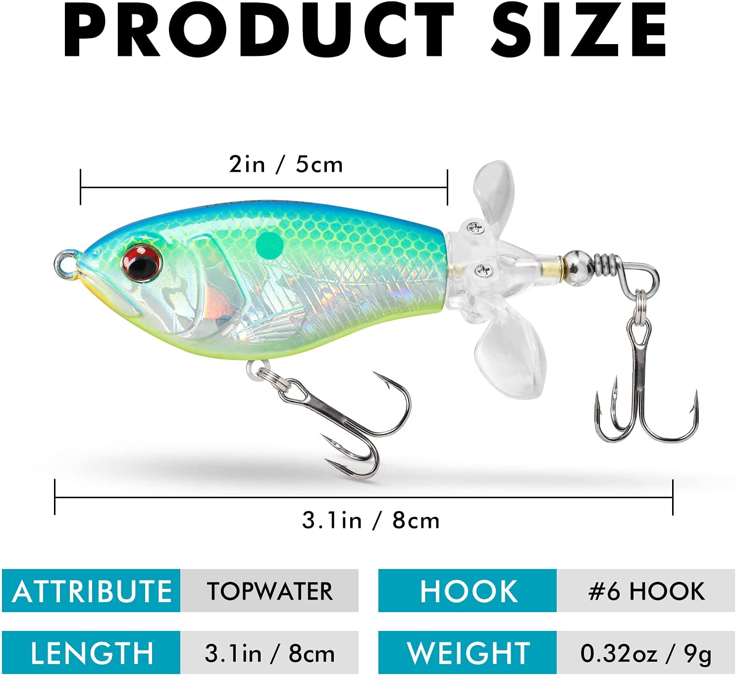 TRUSCEND LEURRE FLOTTANT TOPWATER 6