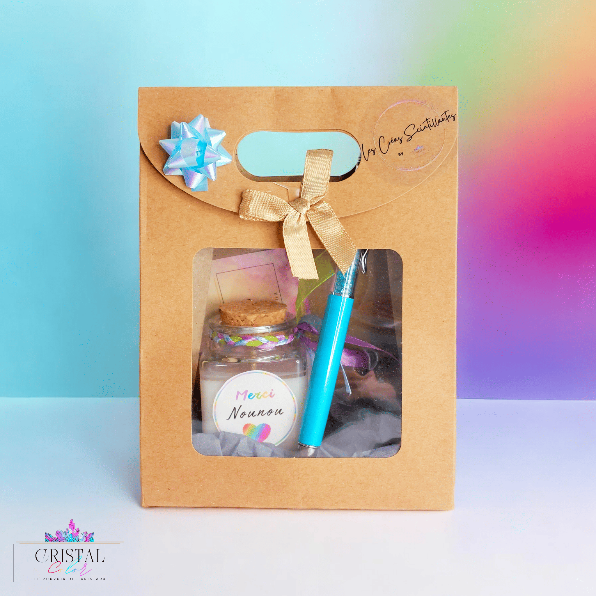 coffret-cadeau-merci-nounou-bougie-artisanale-stylo-cristal-cristal-color-le-pouvoir-des-cristaux-les-creas-scintillantes