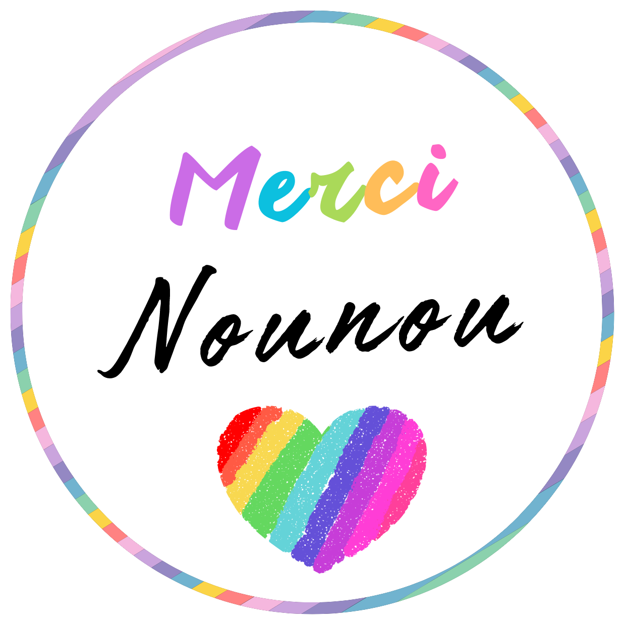 MERCI NOUNOU ARC EN CIEL