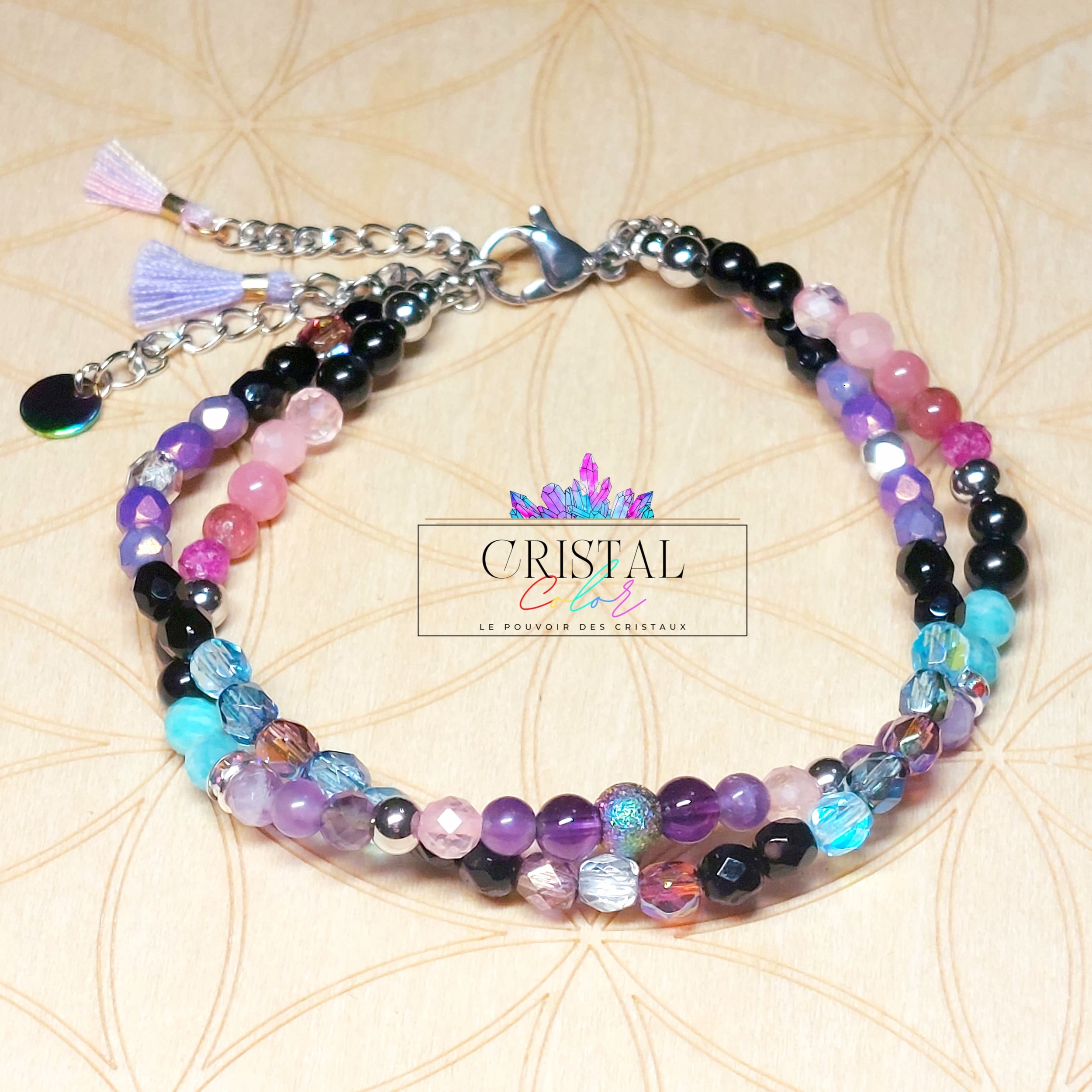 bracelet-multirangs-bracelet-double-amethyste-amazonite-quartz-rose-rubis-tourmaline-cristal-color-perles-verre-argenté-chroma-pierres-3