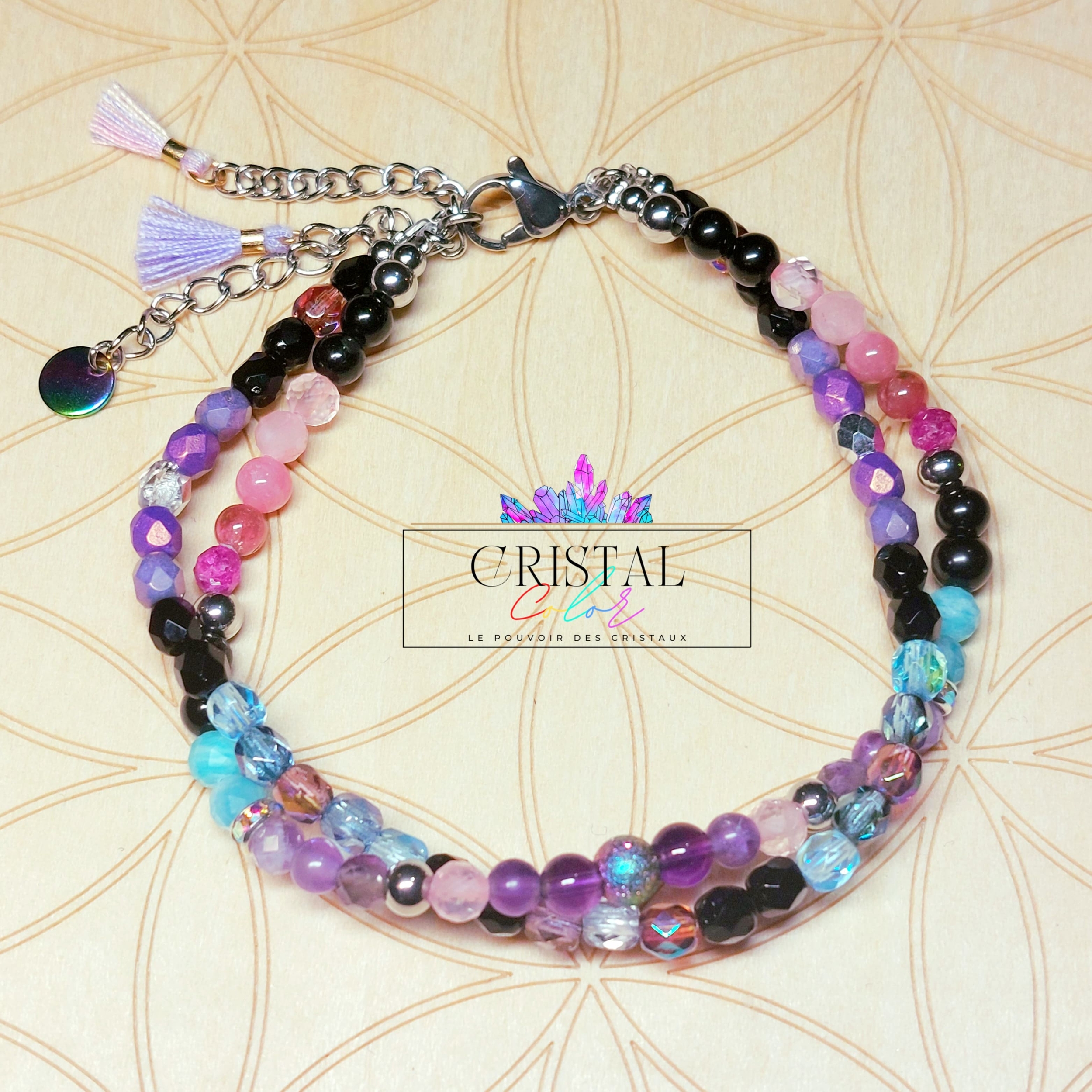 bracelet-multirangs-bracelet-double-amethyste-amazonite-quartz-rose-rubis-tourmaline-cristal-color-perles-de-verre-argenté-chroma-pierres-naturelles