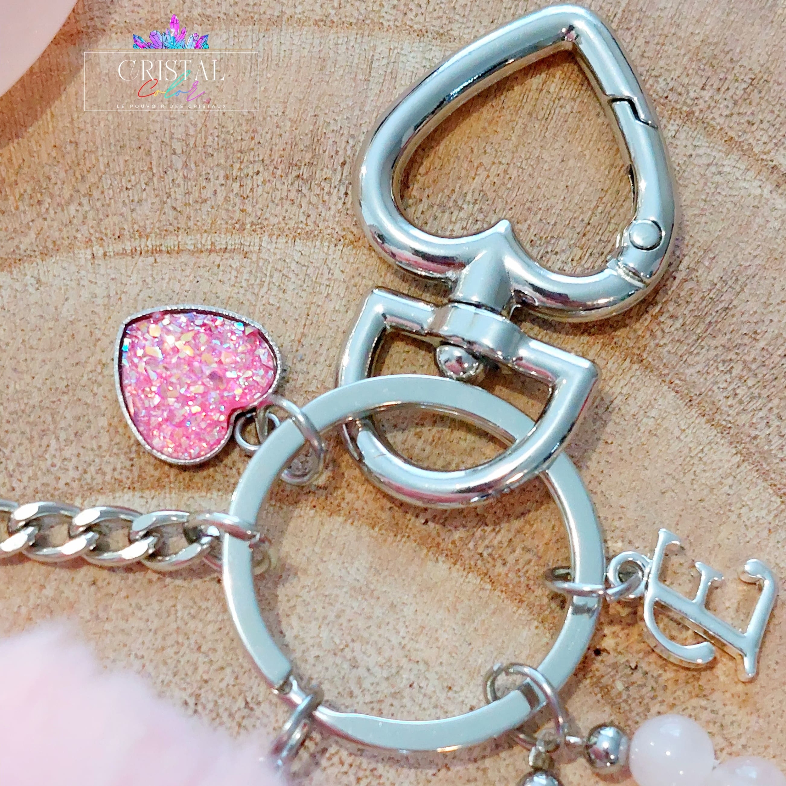 porte-cles-fourrure-pompon-rose-quartz-rose-cristal-de-verre-pierres-naturelles-st-valentin-cristal-color-le-pouvoir-des-cristaux-coeur-amour-5