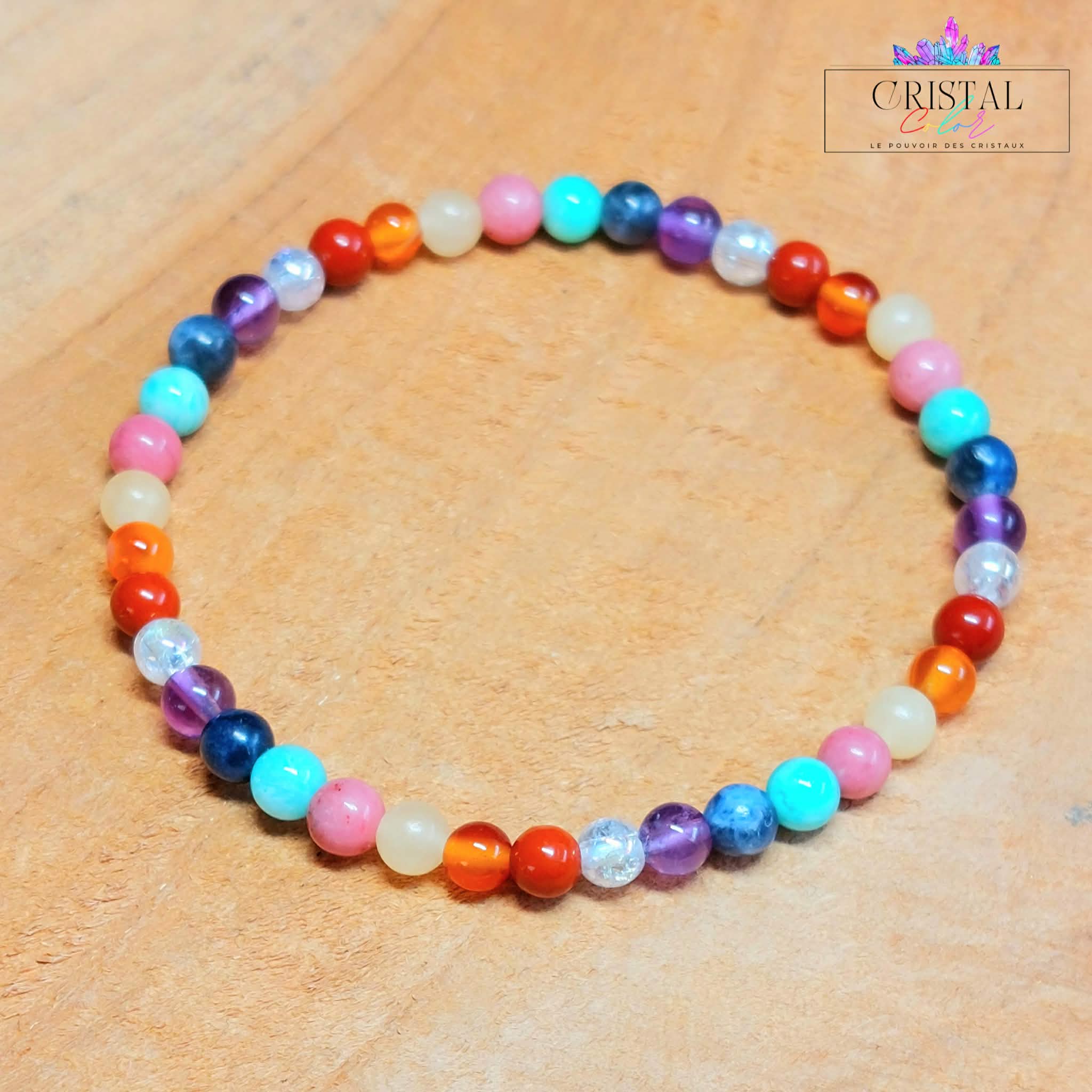 bracelet-4mm-amethyste-sodalite-amazonite-rhodonite-calcite-cornaline-cristal-de-roche-jaspe-rouge-cristal-color