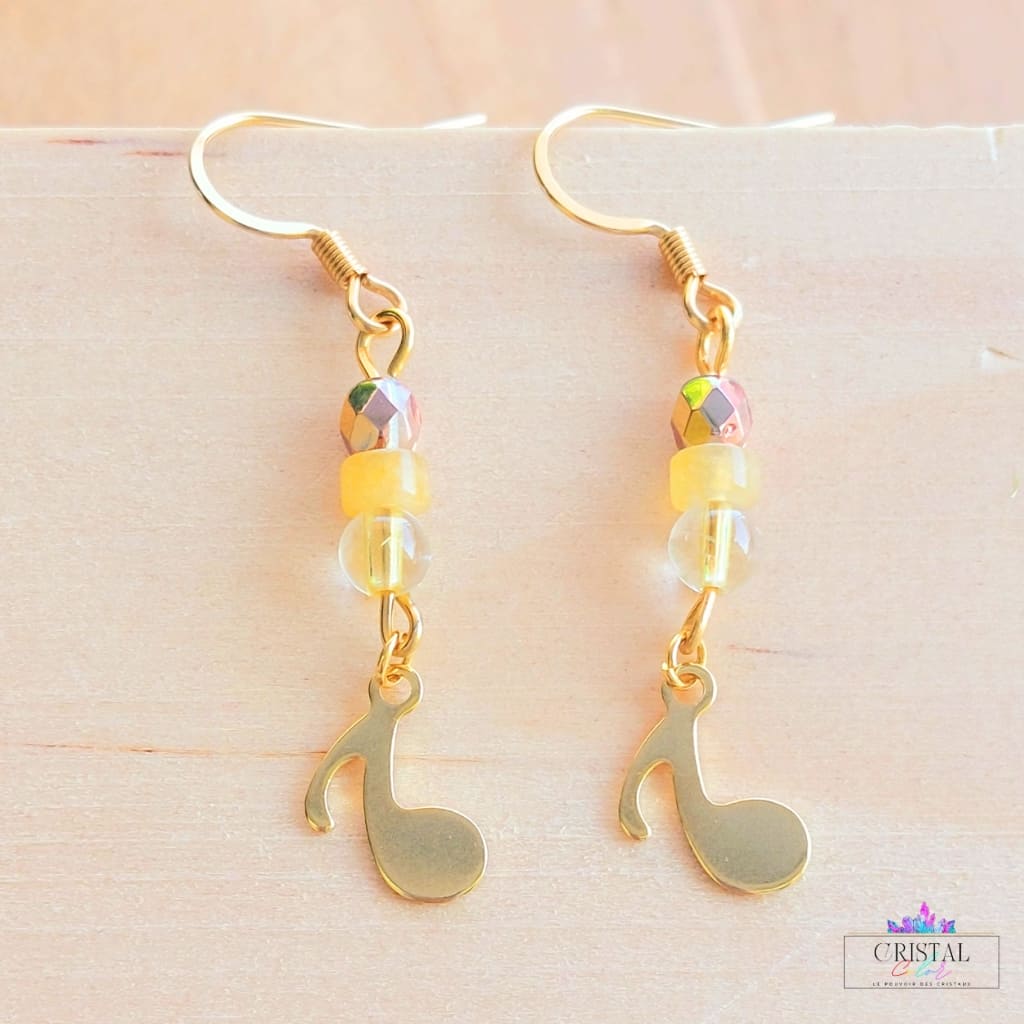 boucles-d'-oreilles-note-de-musique-acier-inoxydable-doré-pierre-naturelle-cristal-color-3