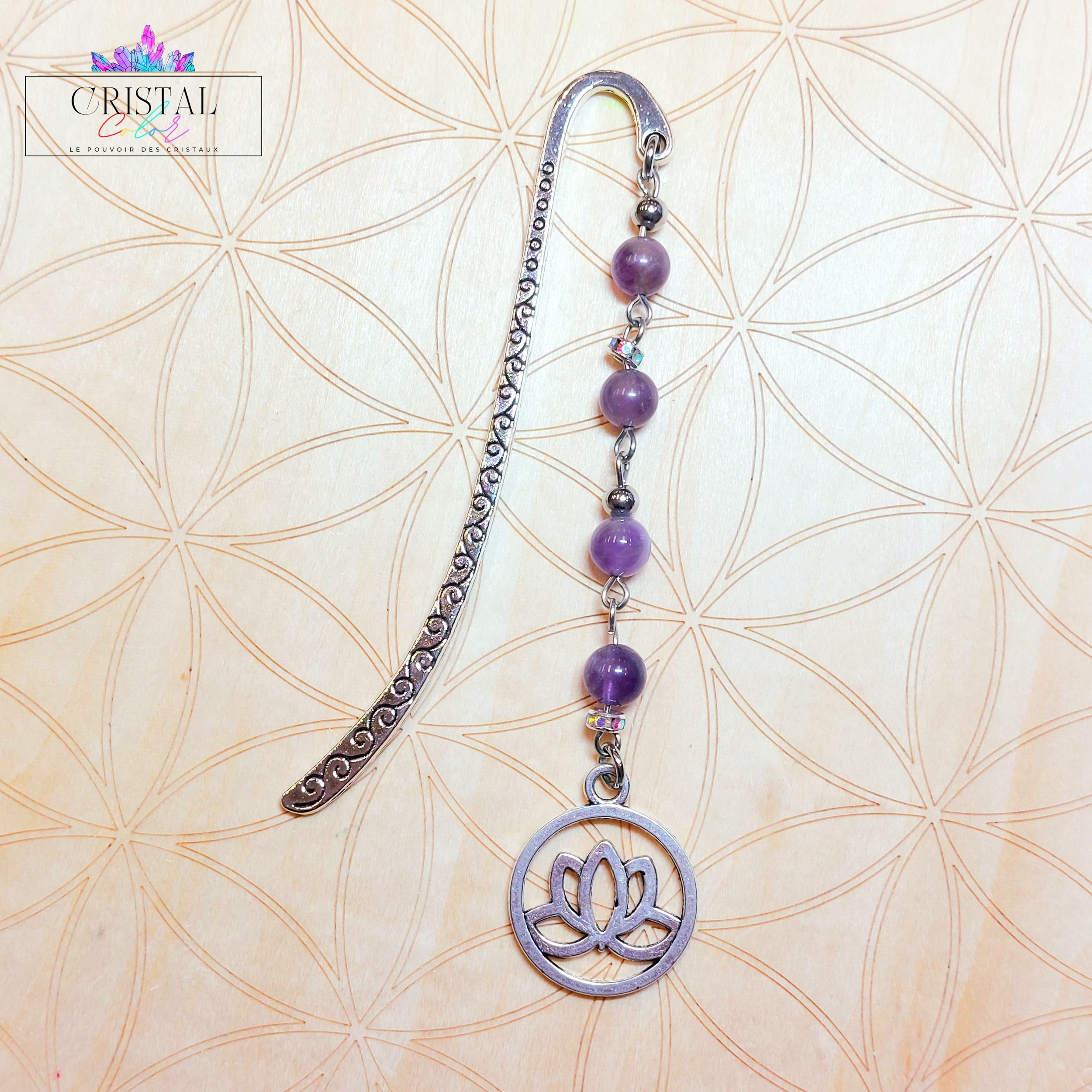 marque-page-amethyste-rond-lotus-pierres-naturelles-cristal-color-by-aline-le-pouvoir-des-cristaux