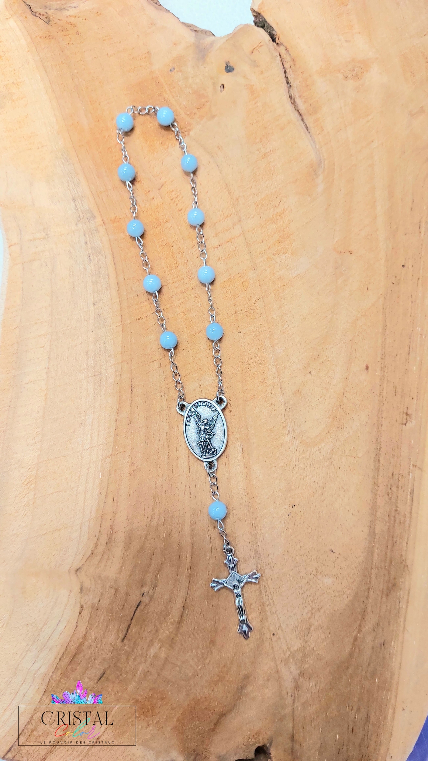 chapelet-dizainier-vierge-marie-croix-jesus-creation-artisanale-cristalcolor-cristal-color-le-pouvoir-des-cristaux-by-aline-lithothérapie-angélite
