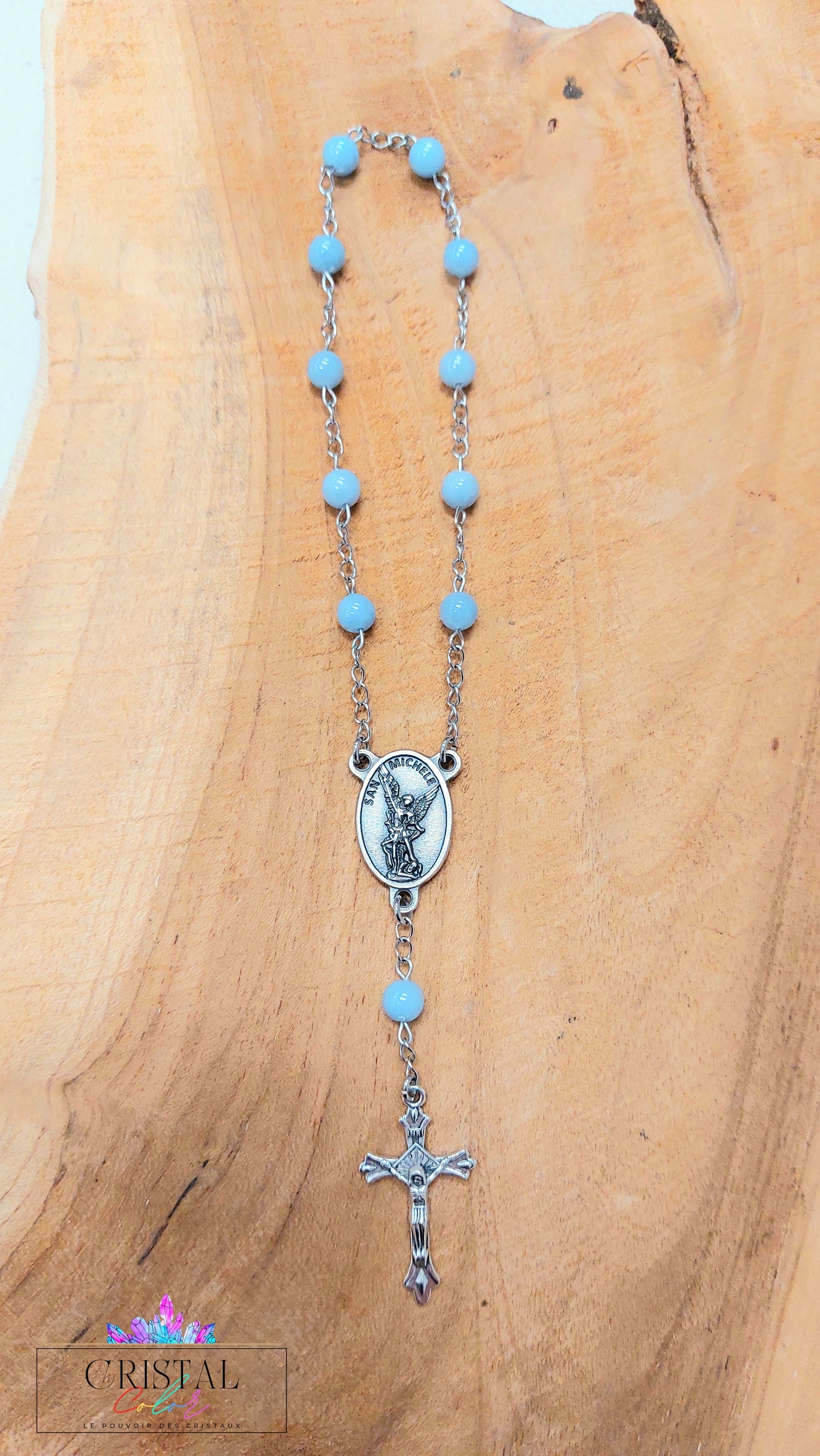 chapelet-dizainier-vierge-marie-croix-jesus-creation-artisanale-cristalcolor-cristal-color-le-pouvoir-des-cristaux-by-aline-lithothérapie-angélite-2