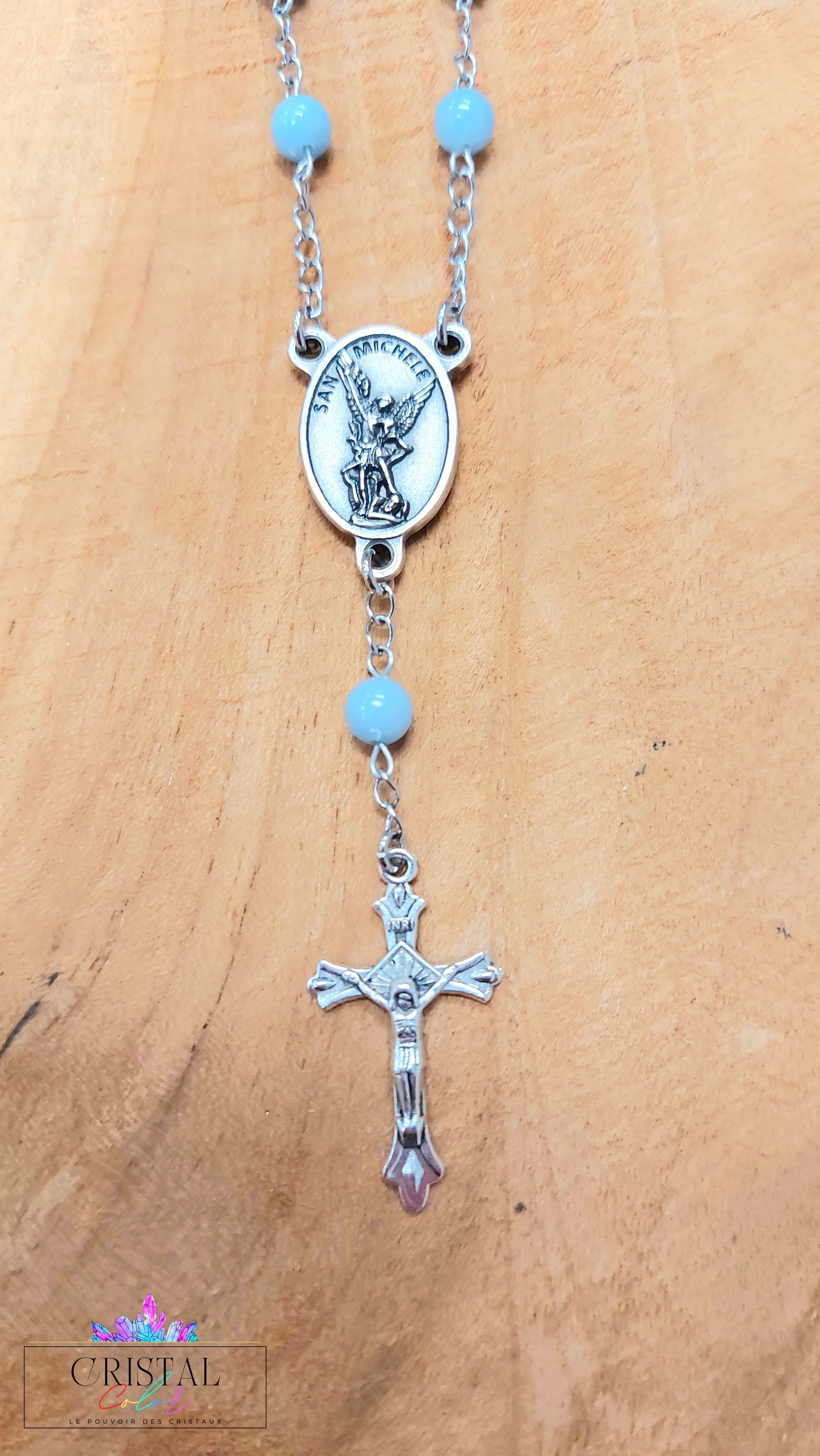 chapelet-dizainier-vierge-marie-croix-jesus-creation-artisanale-cristalcolor-cristal-color-le-pouvoir-des-cristaux-by-aline-lithothérapie-angélite-3