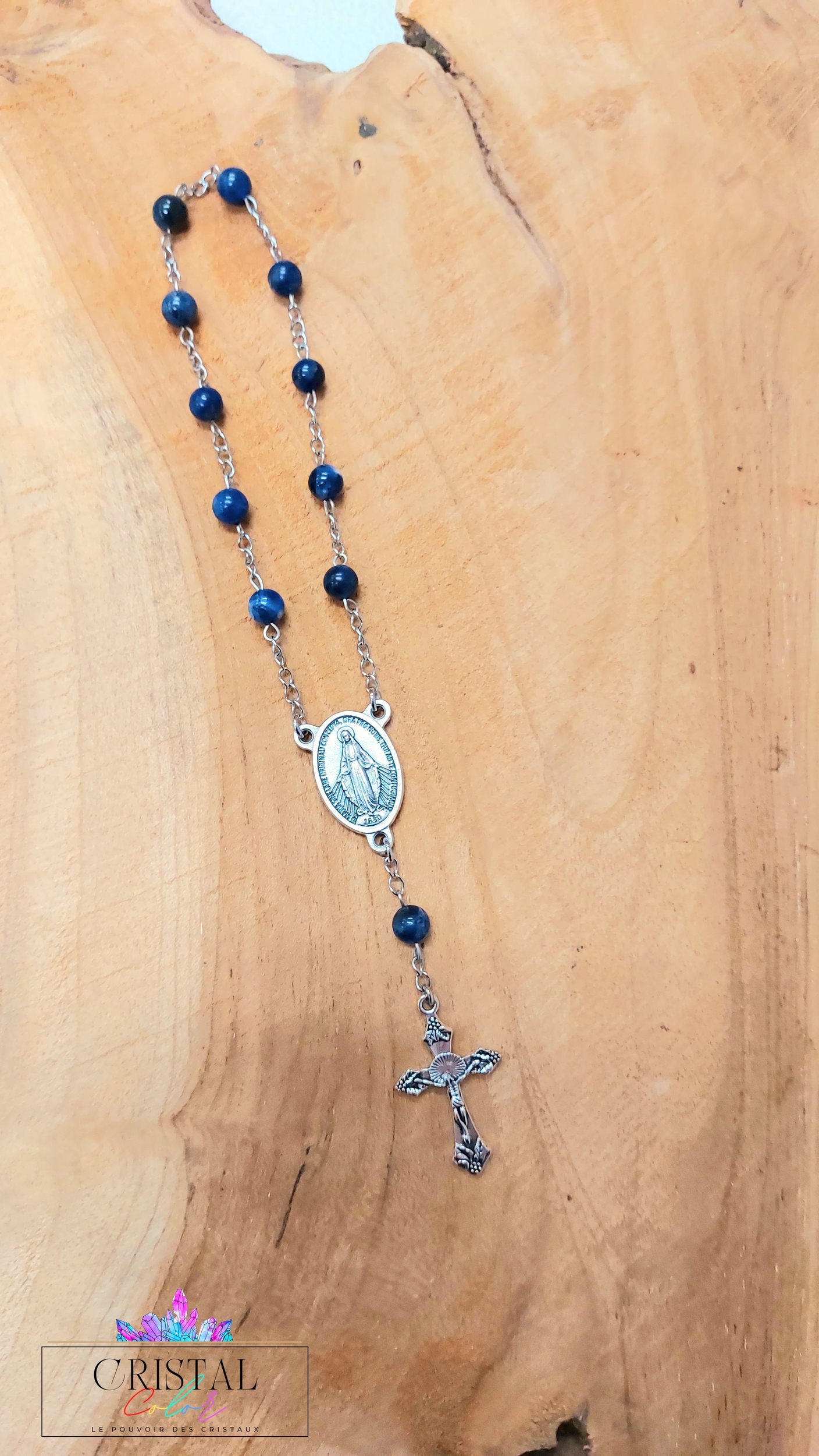 chapelet-dizainier-vierge-marie-croix-jesus-creation-artisanale-cristalcolor-cristal-color-le-pouvoir-des-cristaux-by-aline-lithothérapie-sodalite