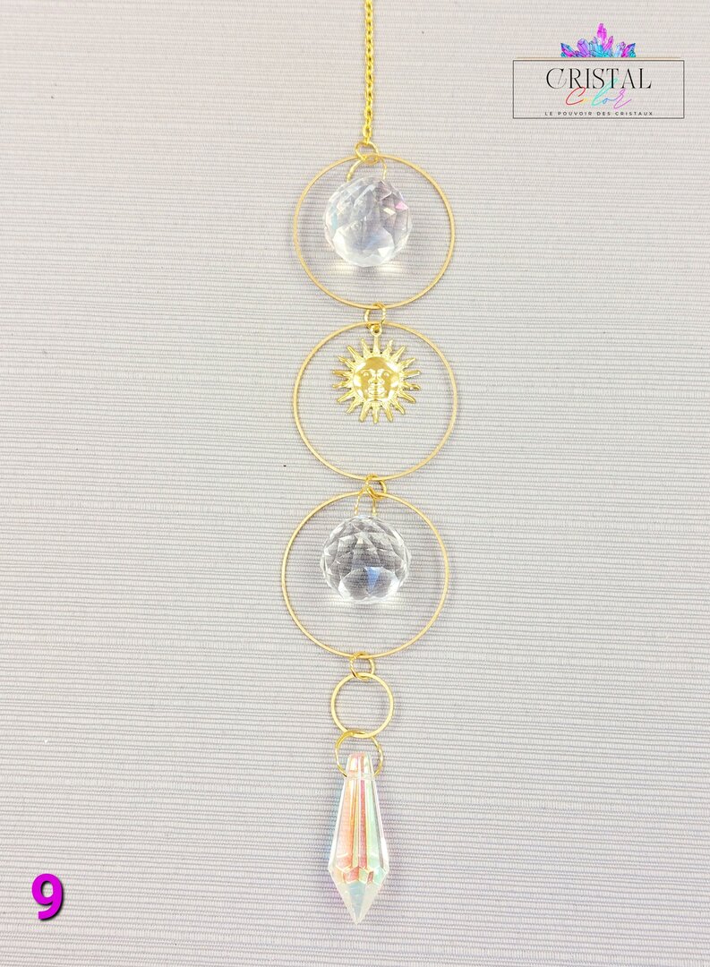 Kit Attrape-Soleil Cristal 360+ Pièces - DIY Déco Fenêtre, Jardin, Prismes Arc-en-Ciel