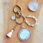 cadeau-fête-des-mères-porte-clés-personnalisé-je-t-'aime-maman-lithothérapie-pierre-naturelle-quartz-rose-cristal-de-verre-cristal-color-fete-maman-by-aline