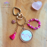 cadeau-fête-des-mères-porte-clés-personnalisé-je-t-'aime-maman-lithothérapie-pierre-naturelle-rhodonite-cristal-de-verre-cristal-color-fete-maman-by-aline
