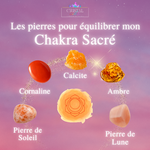 Les pierres pour équilibrer mon Chakra Sacré