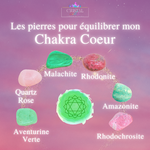 Les pierres pour équilibrer mon Chakra Coeur