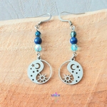 boucles-oreilles-acier-inoxydable-argenté-lune-soleil-étoile-lapis-lazuli-perles-verre-cristal-de-verre