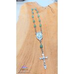 chapelet-dizainier-vierge-marie-croix-jesus-creation-artisanale-cristalcolor-cristal-color-le-pouvoir-des-cristaux-by-aline-lithothérapie-aventurine-verte-2