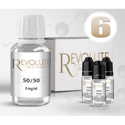 Pack E-Liquide DIY 100 ml 6 mg/ml 50/50 - REVOLUTE