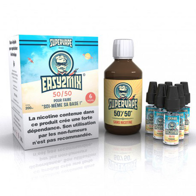 Pack E-Liquide DIY 200 ml 6 mg/ml Easy2Mix 50/50 - Supervape