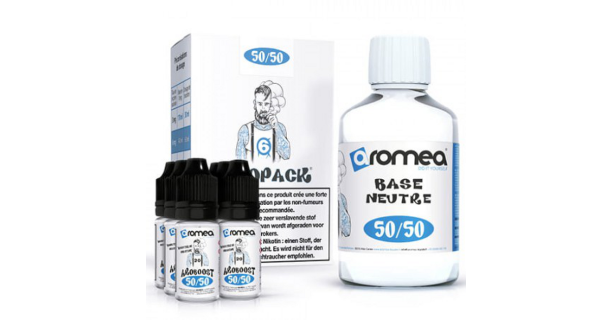 Achat en Ligne de Pack E-Liquide DIY 200ml 6 mg/ml 50/50