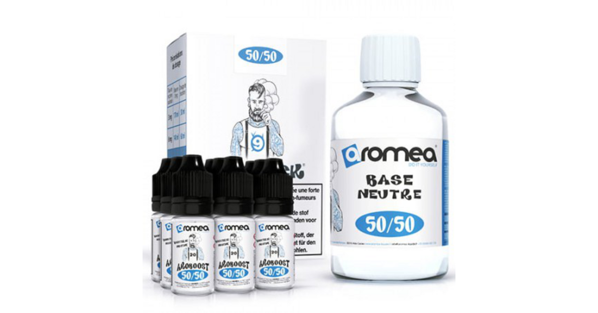 Achat en Ligne de Pack E-Liquide DIY 200ml 9 mg/ml 50/50 - Aromea p...