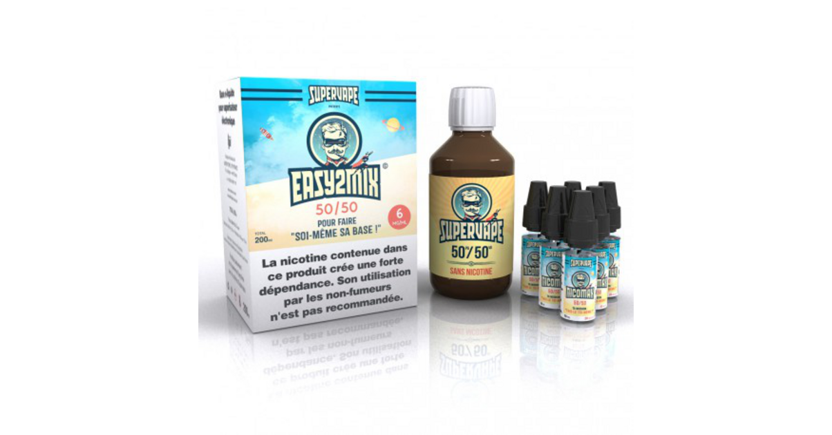 Achat en Ligne de Pack E-Liquide DIY 200 ml 6 mg/ml Easy2Mix 50/50 ...