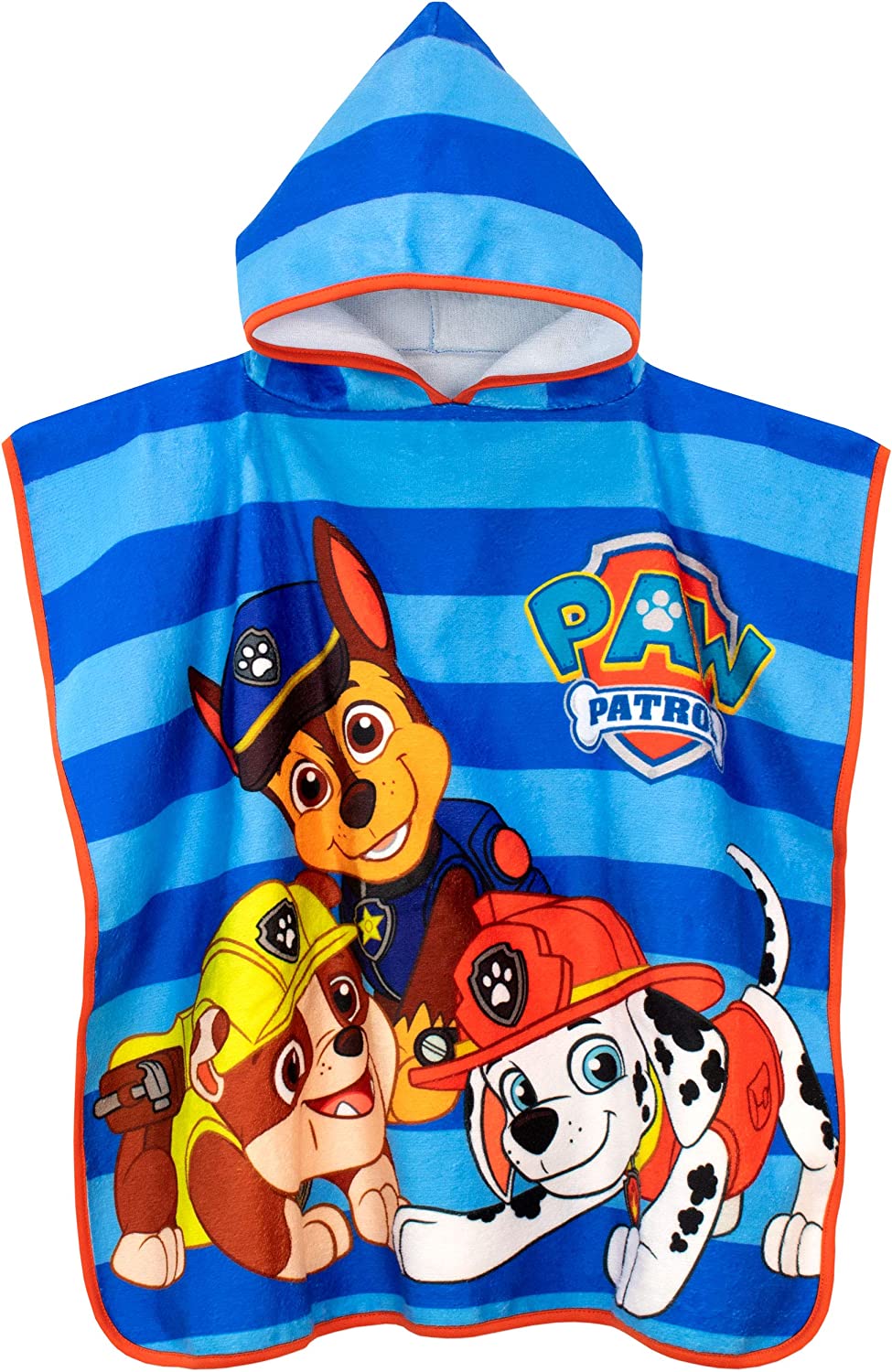 Paw Patrol - Poncho Serviette à Capuche - Garçons - La Pat\' Patrouille - Taille Unique