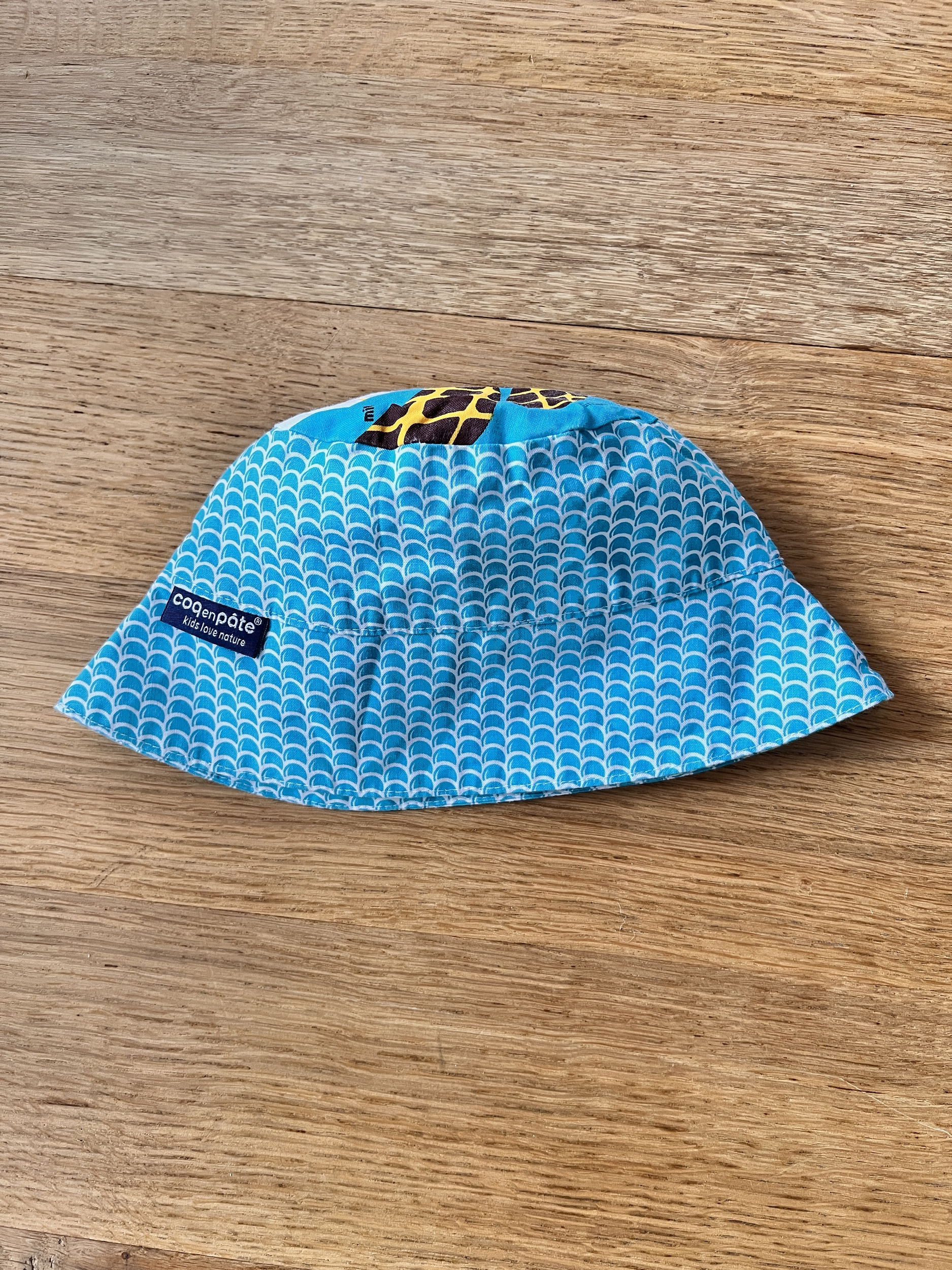 Chapeau bob bleu 100% coton bébé garçon - Coq en pâte - 46/48 cm 12/18 mois