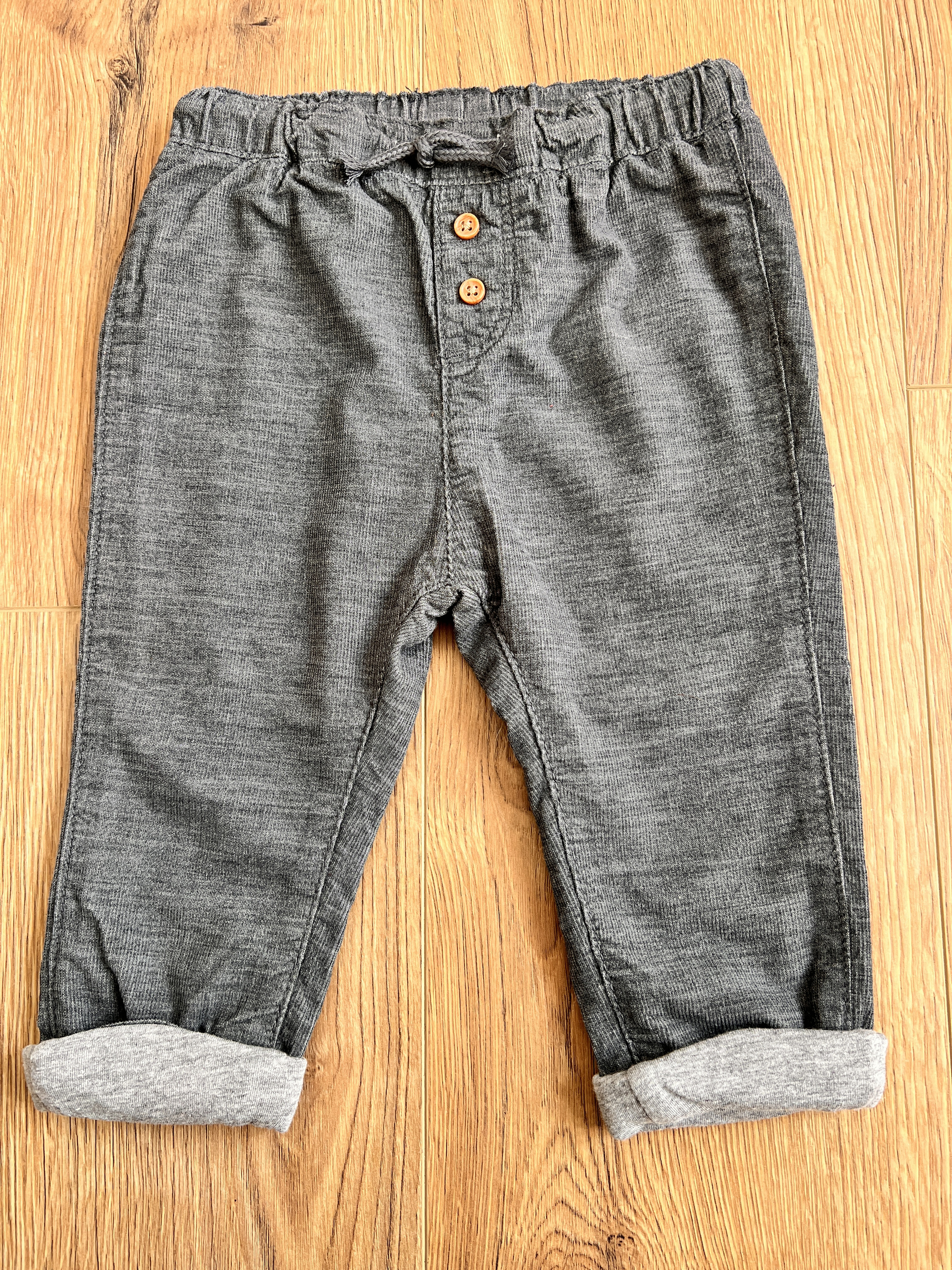 Pantalon velours gris foncé bébé garçon - H&M - 9/12 mois