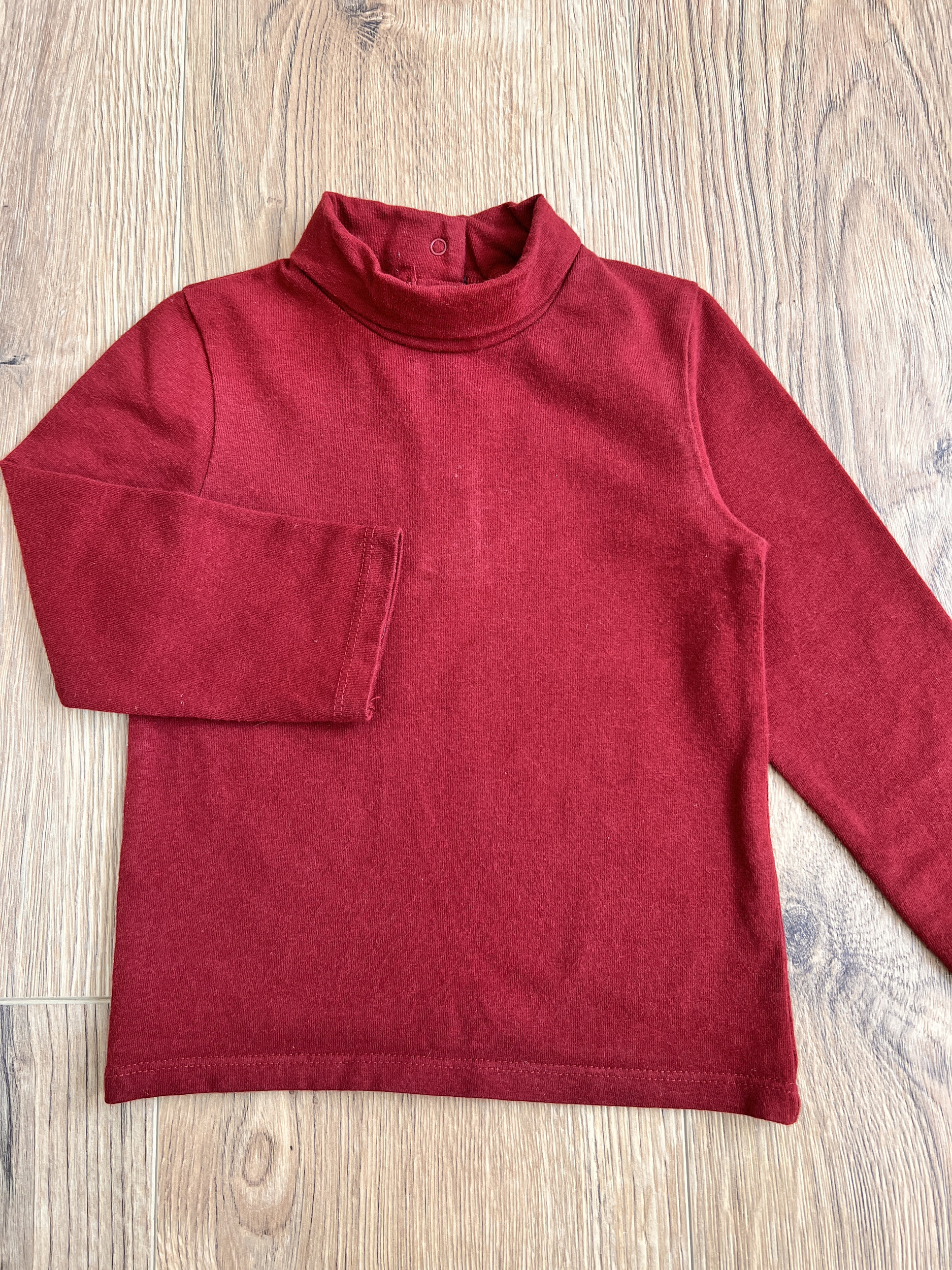 Sous-pull t-shirt bordeaux manches longues bébé fille - Kiabi - 18 mois