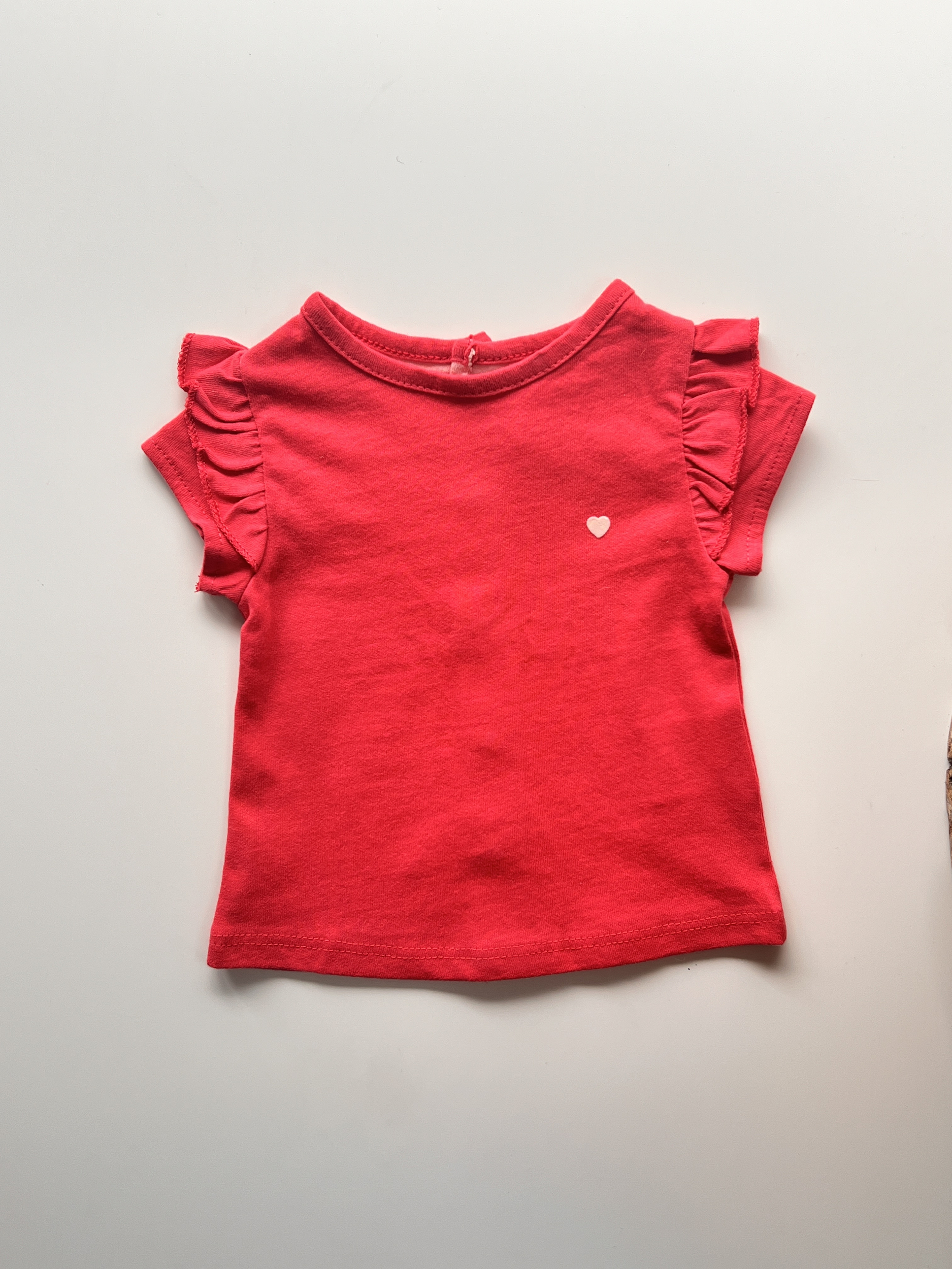 T-shirt rose manches courtes 100% coton bébé fille - Kiabi - 1 mois