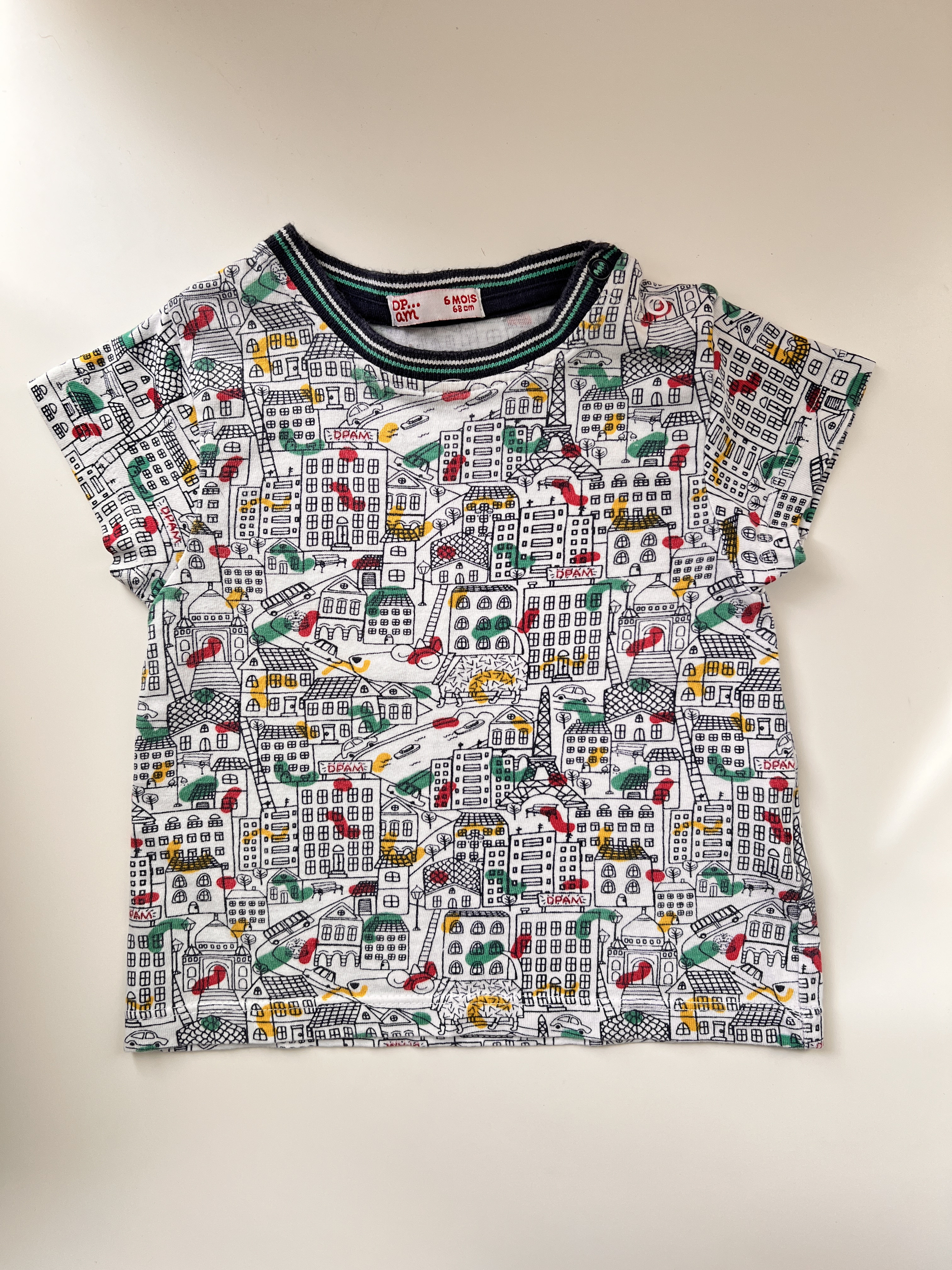 T-shirt à motifs manches courtes 100% coton bébé garçon - Du Pareil au Même DPAM - 6 mois